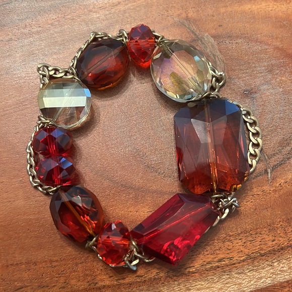 CACHE RED GEMSTONE BEADED BRACELET - Picture 6 of 8